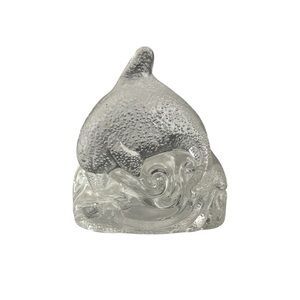 Vintage PartyLite Dolphin Tealight Candle Holder Jumping Waves